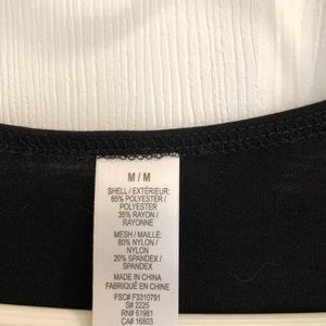 Black dress with ruched waistline